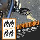 Foot Pegs MX Offroad Footpegs CNC 360 Roating Fit For Harley Sportster Iron 883 Softail Street Glide Dyna Fatboy Black