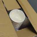 100 Pack 16 oz Christmas Disposable Coffee Cups with Snap-on Lids - for Hot or Cold Drinks, Paper Coffee Cups for Xmas Holiday Table Decorations Party Supplies, 5 Assorted Christmas Styles