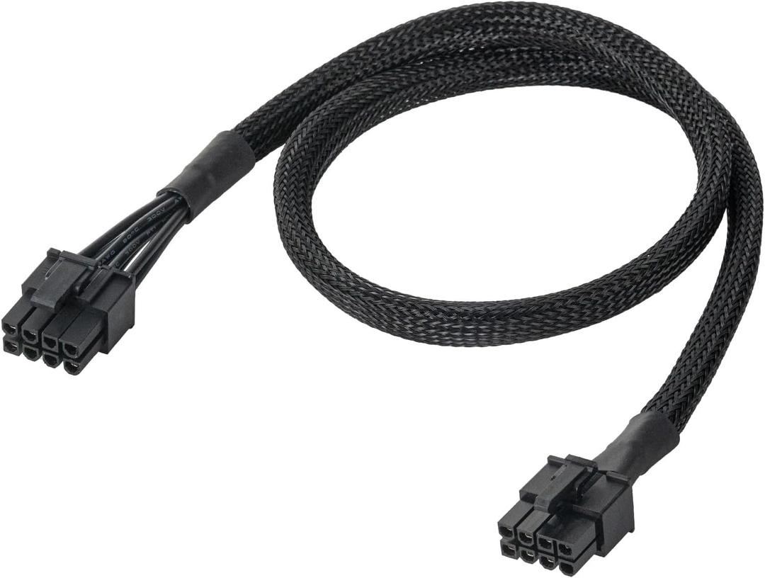 PCIE Cable for Seasonic, PSU 8 pin Male to Dual PCIe 8pin (6+2) Male Power Supply for Seasonic Modular Power Supply (65cm)