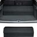 Trunk Organizer, Custom Fit for Toyota Corolla Cross Prius Venza, 35.4" Suede Storage Box, Foldable Multi-Compartment Cargo Organizer for SUV, Car, Road Trips, Groceries & Sports Gear