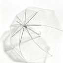 Clear Bubble Umbrella – See Through, Rain & Windproof Umbrella for Weddings, Prom, Graduation and Outdoor Events - Automatic Open, Crook Handle, Clear Dome
