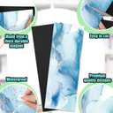 Haull 2 Pcs School Locker Magnetic Wallpaper Locker Accessories for Girls Boys 12 x 36 Inch Removable Locker Decoration for School Office (Marble)