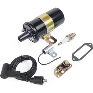 Ignition Coil, Points, Condenser, Spark Plug & Wire, Fit for Kohler K-Series Tractor Engine K90 K91 K141 K161 K181 K241 K301 K321 K341 K361 K482 K532 K582 Replace# 47 150 01-S, 230722-S