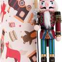 Tpudn Christmas Decorations Nutcracker Ornament 12 inch Wooden Traditional,Painted Nutcracker Figures Festive Collectible Christmas for Party Tabletop Thanksgiving Decor(Pikeman)
