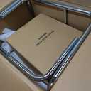 Zesthouse Natural Rattan Bar Stools Set of 2, Modern Counter Height Stools with Solid Wood Back, 26'' Counter Height Chairs, Mid Century Cantilevered Bar Chairs for Kitchen Island, Faux Leather Brown