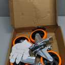 5 Inch Caster Wheels, Casters Set of 4 Heavy Duty, Locking Industrial Swivel Top Plate Casters Wheels for Furniture, Cart, Table and Workbench, Load 1800LBS