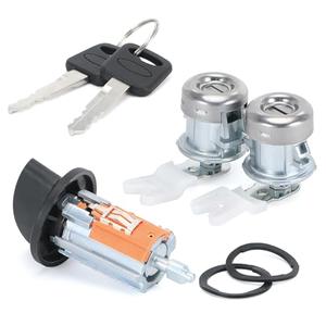 Ignition Switch Lock Cylinder Door Lock Cylinder Compatible with Ford F150 1997-2003 F250 F350 1997-2007 Excursion 2000-2005 Replace OE# LC6177 + DL5885 X2 + 597638 (Ford F-Series 97-07) : Automotive