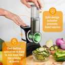 Electric Cheese Grater Salad Shooter,5-In-1 Electric Slicer For Home Kitchen,One-Touch Easy Control,With Safety Push Bar Cheese Grater Electric For Zucchini,Cheese,Vegetables And Smoothie
