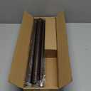 Heavy Duty Curtain Rods for Windows 48 to 84 Inches, Bronze Curtain Rods with Classic Finials for Bedroom, Living Room, Patio, Kitchen (28"-88")