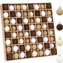 Sea Team 64-Pack Miniature Flocked Velvet Christmas Tree Ball Ornaments Set, Hanging Velour Baubles, Shatterproof Plastic Decorations for Xmas Tree, Wreath, Garland, 30Mm/1.18 Inches, Baking Time