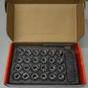 24 Pack M12x1.5 Lug Nuts 12mm 1.50 Chrome Acorn Wheel Lug Nuts Set Replacement for Ford Fusion Focus Escape, Honda Accord Civic CRV, Chevy Cruze Malibu, Dodge Journey, Jeep Compass Patriot Aftermarket