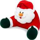 Breling Christmas Reading Pillows Santa Claus Pillow Gifts for Bed Sitting up, 30" x 19.7" Large Backrest Cushion with Arms Back Support for Reading Rest Sit up on Couch Sofa Floor