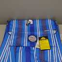 Rio Brands Portable Folding Backpack Beach Lounge Chair with Backpack Straps and Storage Pouch, Blue Multi Stripe