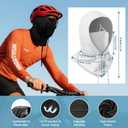 3 in 1 Multifunctional Full Face Cover Ski Mask Balaclava Unisex Hood Drawstring Cap Neck Gaiter for Outdoor Sports (Black)