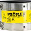 Fernco ProFlex P3007-33 3" Shielded Above Ground Pipe Coupling for Plastic, Steel or Extra-Heavy Cast Iron to Copper Plumbing Connections