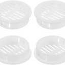 uxcell Round Soffit Vents 1 inch, 16Pcs White Plastic 35mm Soffit Vent Cover - Circular Air Vent Grille - Air Flows Easily for Bathroom Home, Office, Kitchen, Cabinet, Wardrobe