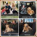 A-Pce 600D Heavy Duty Dog Car Seat Cover for Back Seat,2025 Upgraded Hard Honeycomb Bottom Back Seat Extender for Dogs- Holds 600lbs,Waterproof Scratch Proof Nonslip Dog Hammock for SUV