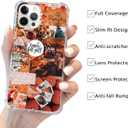 Autumn Vibe Aesthetic Case Compatible with iPhone 15 Pro, Fall Pumpkin Halloween Case for iPhone 15 Pro, Cool Cute TPU Bumper Phone Case Cover