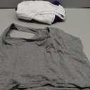 Boao 4 Pieces Basic Crop Tank Tops Sleeveless Racerback Crop Top for Women (X-Large, Black, White, Dark Grey, Navy Blue)