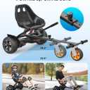 Gyroor Self Balancing Scooters Seat Attachment - Go Kart Conversion for 6.5'' to 10'' Self Balancing Scooters, Adjustable Frame Length, Perfect for Kids and Adults