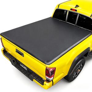 Soft Roll Up Truck Bed Tonneau Cover for 2015-2024 2025 2026 Ford F150 5.5FT (67.1") Bed,No Drilling,All Weather Protection,Anti-Theft Security (Soft Roll Up, 5.5FT Bed)