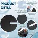 17.71 Inch Sump Pump Cover Plastic Submersible Sump Basic Cover Black Septic Tank Lid for Water Pump Basin Bucket Outdoor Well (Side Notch)
