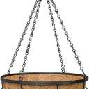 Panacea 81435 Modern Farmhouse Hanging Basket, Black, 14" Dia.