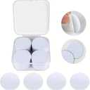 50 pcs NFC Tags, NTAG215 NFC Tags Blank White Card NFC Stickers NFC Coin Cards Compatible with TagMo and Amiibo with Adhesive Back for Easy Fixing and Storage Box