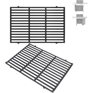 66095 18.75" Grill Grates for Weber GS4 Genesis II 300 and Genesis II LX 300 Series, for Weber Genesis 2 Grill Parts Genesis ii E-310 ii E-315 Grill Grates Replacement Parts for Weber 66802, 18 3/4" x 13 1/4"CI