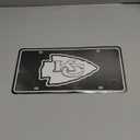 Rico Industries NFL Carbon Fiber Metal Tag Metal Auto Tag 8.5" x 11" - Great for Truck/Car/SUV