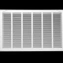 HVAC Premium 32 x 20 Duct Opening Steel Return Air Filter Grille, for 1-inch Filter, Removable Door, Flat Stamped HVAC Vent Cover Grille, Outer Dimensions 34.5 x 22.5