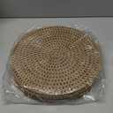 24 Pcs 12 Inch Round Burlap Placemat Boho Jute Woven Charger Rustic Vintage Brown Heat Resistant Dining Table Mat for Home Wedding Craft Farmhouse Outdoor Birthday Bridal Party Decoration