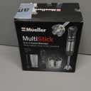 Mueller Multistick 800W 4-in-1 Immersion Blender Handheld, 12 Speed Hand Mixer - Turbo Boost, Heaviest Duty Copper Motor, Titanium Blades Hand Blender, Milk Frother Wand, Whisk, Beaker, Chopper, Grey