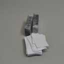 64 Pcs Peel and Stick Beveled Mirror Glass Tile.2.5x1 Inch Mirror Backsplash Tiles. Cute Mirror Strip Tile for Kitchen, Bathroom Wall. 64 Pcs (Silver)