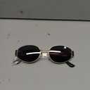 livho Retro Polarized Sunglasses - UV400 Protection, Oval Shape, Metal Frames - Matching Soft Case Inlcuded