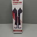 Car Seat Gap Filler Set of 2, Upgraded Car Side Seat Gap Fillers with Organizer, Cup Holder & Hook Function, Inserts Between Front Seats Console Catcher 4in1 Gap Stopper Fill Plug Storage Box (Black)