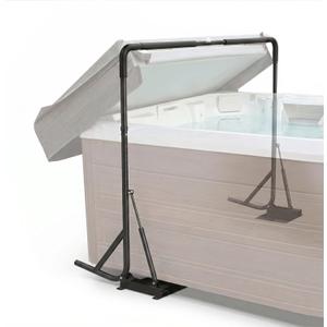 Hydraulic Spa Cover Lift Carbon Steel Hot Tub Cover Lifter Adjustable 31-41''H x 71-96''W Heavy Duty Fits Most Rectangular Spas & Hot Tubs