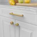 Asidrama 10 Pack 5 Inch(128mm) Brushed Gold Kitchen Cabinet Handles, Cabinet Pulls Kitchen Cabinet Hardware for Cupboard Drawer Pulls