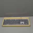 TECKNET Bluetooth Keyboard Rechargeable, 4-Device Free Switching (2.4G+BT), Ultra-Slim Full Size Wireless Keyboard, Quiet Typing, for PC/Laptop/Smart TV/Phone, Adjustable Stand, 12 Multimedia Keys (Silver&Grey)