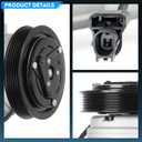 A/C Air Conditioner Compressor With Clutch Fit for 2008-2017 Honda Odyssey, for 2009-2015 Pilot, for 2009-2014 Ridgeline 3.5L; for Acura ZDX 2010-2013, for MDX 2007-2013 3.7L, W/o Manifold