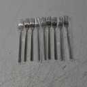 BUY&USE 12 PCS Modern Stainless Steel Dinnerware Flatware Set, Reusable Popular Dinner Fork, Widely Use on Home, Restaurant, Party, 8.6 Inch, Silver