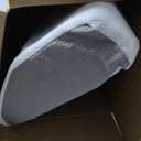 Bedluxe Leg Pillow, 8inch Leg Elevating Pillow for After Surgery, Blood Circulation, Leg Wedge Pillow for Side Sleeping, Leg Rest for Swelling, Cooling Gel Memory Foam Top, White/Grey (22*24+8)