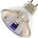 Satco S4626 20 Watt MR16 Halogen G8 Base 120 Volt Clear FL 36 Beam Pattern Light Bulb, With Lens