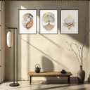 3PCS Tree of Life Cnavas spiritual Wall Art Boho Sacred Geometry Posters Print Art Lotus Zen Pictures Wall Decor Abstract Yin Yang Fall feng Shui Artwork for Living Room Yoga Room Bedroom Home Decoration ( Poster No Frame)