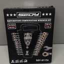 Premium 12-Piece Metric Ratchet Wrenches Set with Magnetic Organizer 8mm-19 mm, 72-Tooth Ratcheting Wrench Set, Cr-V Steel Ratchet Combination Wrench Set for Automotive, Machine Repair