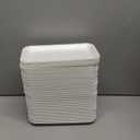 EBOOT 50 Pcs Crafts Foam Trays, White Foam Meat Food Plates Paint and Ink Mixing Plates Rectangle Printmaking Dish for DIY Art Craft Dissecting(8 x 4 x 1 Inches)