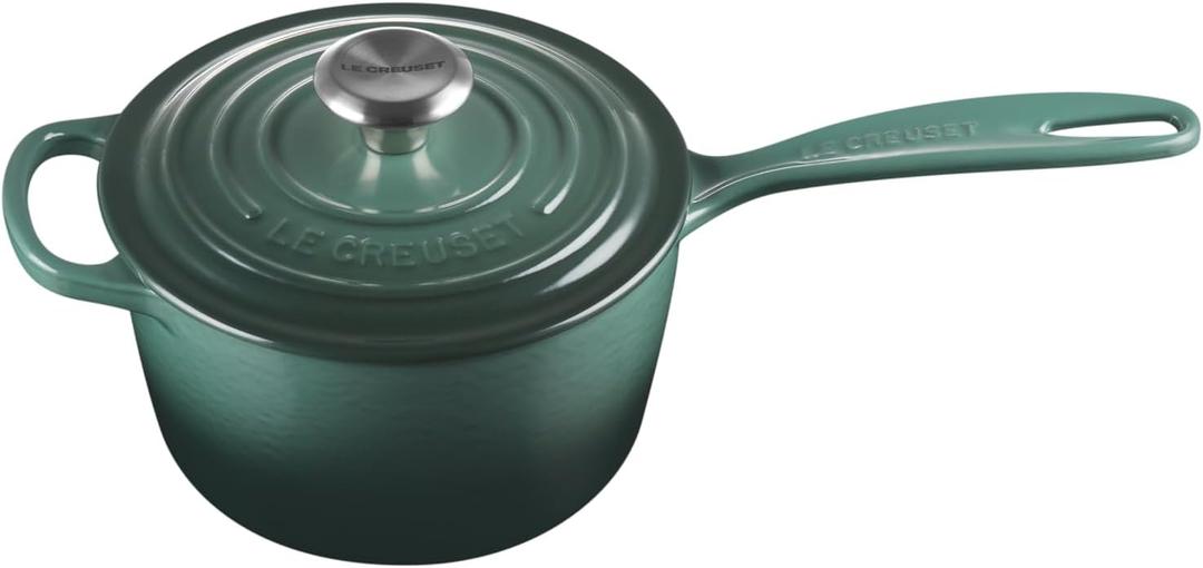 Le Creuset Enameled Cast Iron Signature Saucepan, 1.75 qt., Artichaut