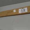 No Drill L-Shaped Vinyl Cordless Mini Blinds,White,30.5" Wx 64" H