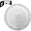 Microwave Turntable, Universal Microwave Plate 24.5cm, Microwave Replacement Turntable, Microwave Plate with 3 Stands, Suitable for Microwave Dishes,