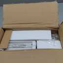 Salamir King Headboard Only, Headboard for King Size Bed with Storage, Upholstered Headboards with LED Lights & Charging Station, Attach Frame, Ideal for Bedroom/ Dorm/ Guest Room, White & Beige